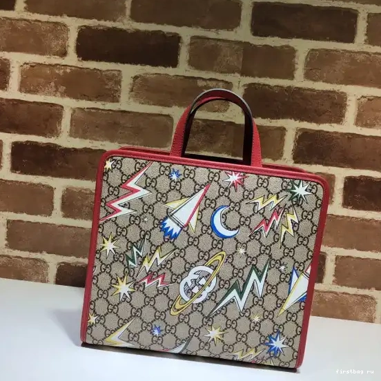 First bag ru bag GG GUCCI tote Children's hearts 0707